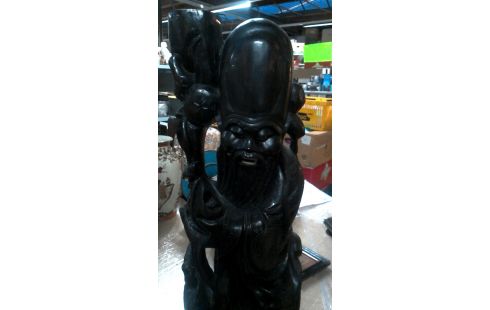 ESTATUA CHINO ÉBANO