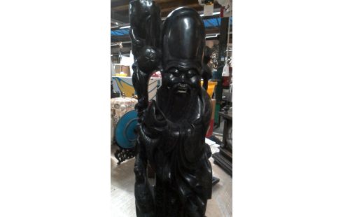 ESTATUA CHINO ÉBANO