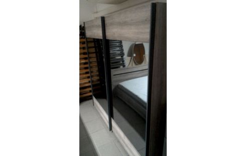 KLEERKAST CERUSE 2 SCHUIFDEUREN SPIEGELS