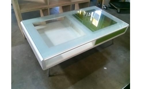 TABLE BASSE 1 TIROIR VERTE