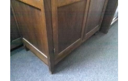 ARMOIRE ANCIENNE 2P AVEC 1 PENDERIE ET 3 ETAGERES