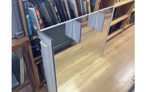 MEUBLE DE SALLE DE BAIN GRIS + MIROIR