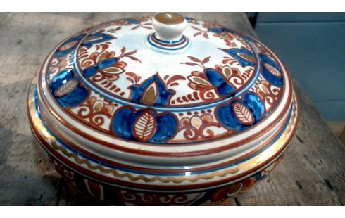 JARRÓN CON TAPA IMARI