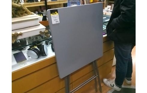 TABLE HAUTE PLIANTE GRISE