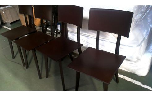 4 SILLAS DISEÑO PARDO