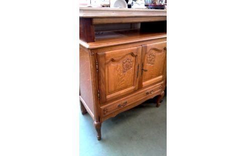 CAISSON CHENE 2 PORTES 1 TIROIR MET