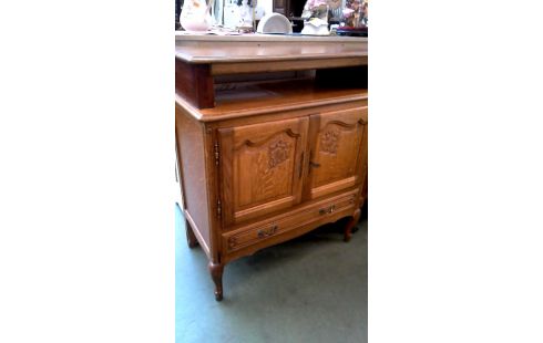 CAISSON CHENE 2 PORTES 1 TIROIR MET