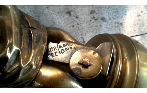 STATUE BRONZE JUNGE MET, , HAHN