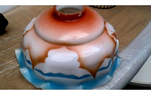 LAMPENSCHIRM ANTIK, , OPALGLAS