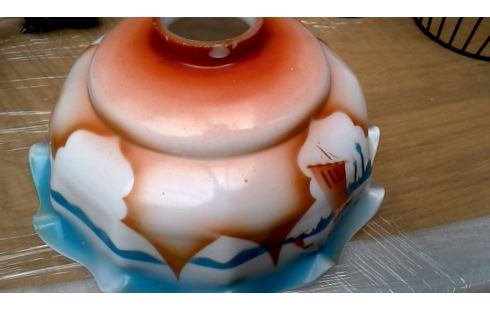 LAMPENSCHIRM ANTIK, , OPALGLAS