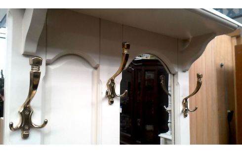 KLEIDERSTÄNDER, , MÖBELSTÜCK WEISS 1 TÜR / 1 SCHUBLADE, , SPIEGEL