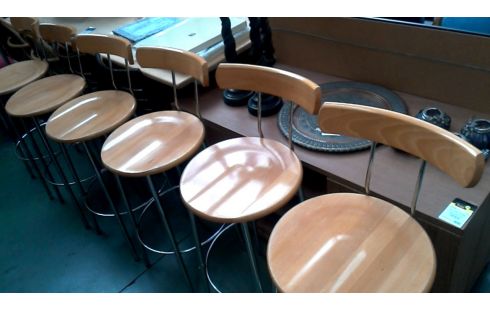 BARHOCKER CHROM, , HOLZ DAS STÜCK