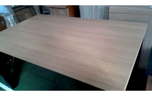 MESA DE COCINA NEGRO METAL, , MADERA LOOK