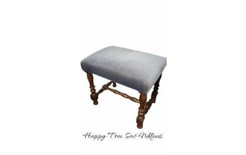 REPOSAPIÉS GRIS TERCIOPELO, , MADERA