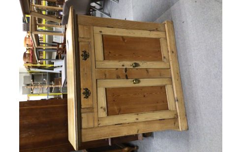 MEUBLE BAS PIN 1 TIROIR 2 PORTES