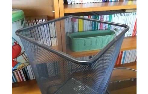 CORBEILLE METAL RECTANGULAIRE