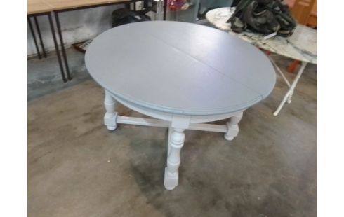 TABLE RONDE RELOOKÉE + ALLONGE