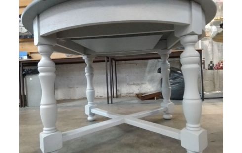 TABLE RONDE RELOOKÉE + ALLONGE