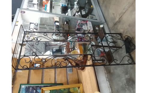 VESTIAIRE FER FORGE MIROIR