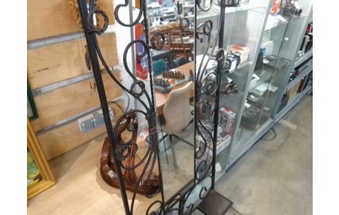 VESTIAIRE FER FORGE MIROIR