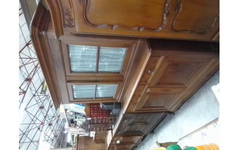 BAHUT 2 CORPS ANCIEN STYLE LOUIS PHILIPPE EN L'ETAT