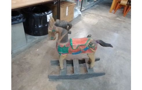 CHEVAL A BASCULE BOIS