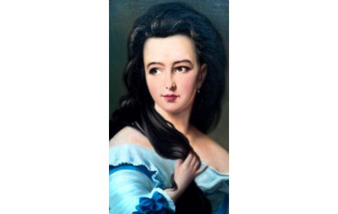 GEMÃLDE, , RAHMEN 1 VERGOLDET GEWIDMET