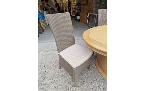 TABLE DE SALLE A MANGER PLACAGE CHÊNE OVALE + 6 CHAISES LOOM