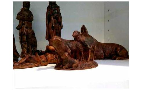 KRIPPENFIGUREN 14-TLG. U. ADVENTSSPRÜCHE