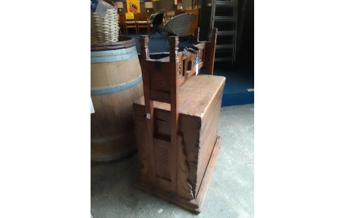 COFFRE DE TRANSPORT CHINOIS  BOIS EXOTIQUE