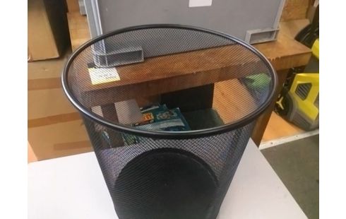 CORBEILLE METAL NOIRE