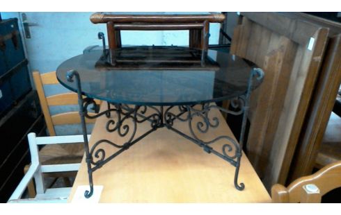 TABLE BASSE FER FORGE