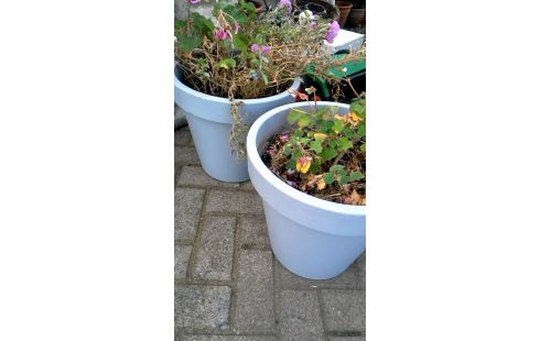 BLOEMPOT GRIJS PVC LOT