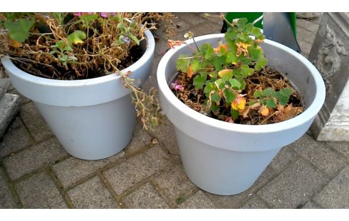 BLOEMPOT GRIJS PVC LOT