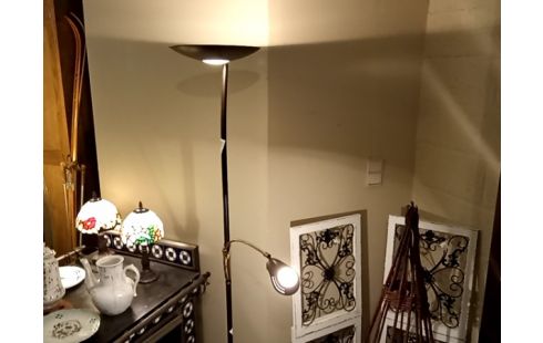 LAMPE DE LECTURE  brun/dore