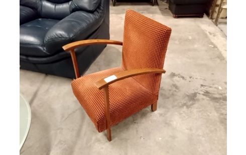 FAUTEUIL ENFANT retro tissu terracota