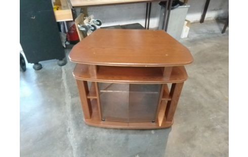 MEUBLE TV 2 PORTES VITRÉ