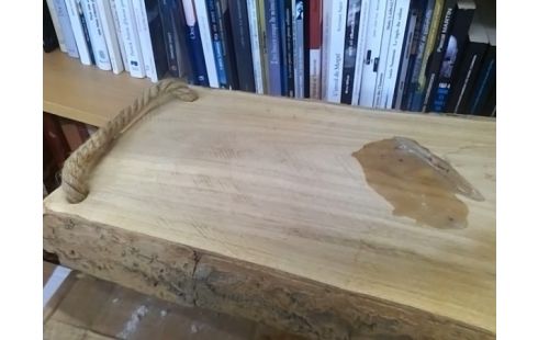 PLATEAU BOIS AVEC CORDES