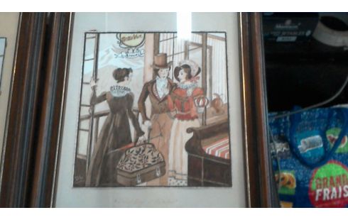 DESSIN HUMORISTIQUE ENCADRE L'UN