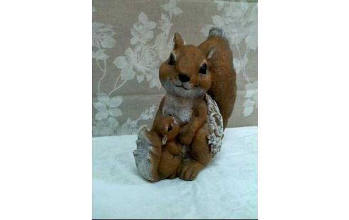 GARTENFIGUR KERZE EICHHÖRNCHEN