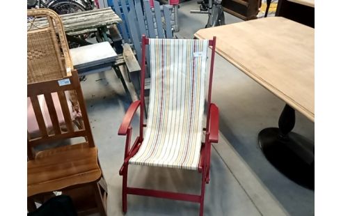 FAUTEUIL PLIANT bois rouge