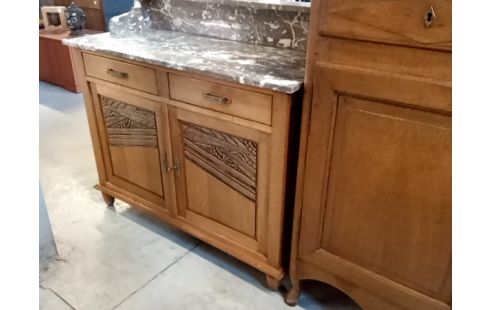 COMMODE marbre rouge 2p 1930