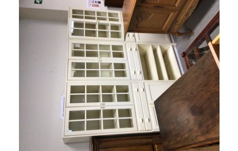 MEUBLE MODERNE BLANC 10 PORTES 6 TIROIRS