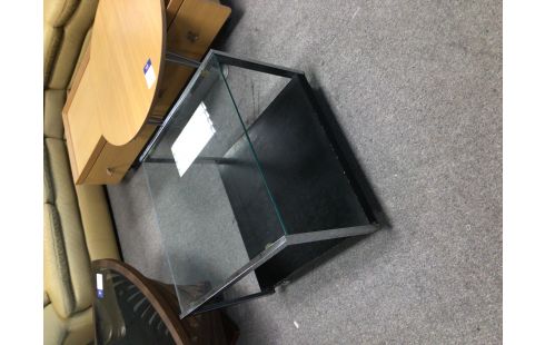 TABLE BASSE NOIR VERRE