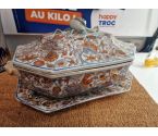 LEGUMIER COUVERT PORCELAINE CHINOISE + PLAT