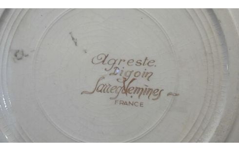 SOUPIERE ASSIETTES  SARREGUEMINES