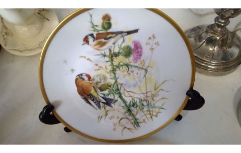 BORDJES 2 STUKS EMS PORCELEIN VOGELS