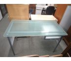 BUREAU METAL VERRE