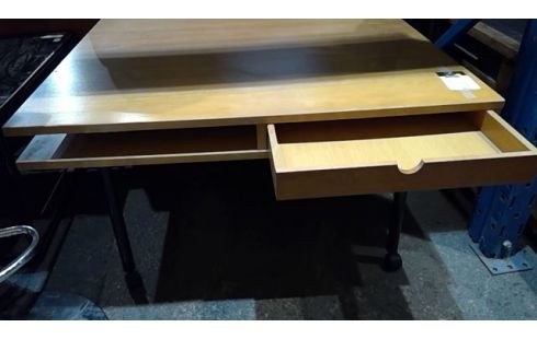 TABLE BASSE CARREE BOIS CLAIR (1 TIROIR)