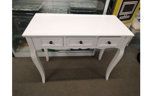 CONSOLE BLANCHE 3 TIROIRS